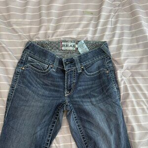 Ariat Jeans Women's 25S Straight cut Mid Rise REAL DENIM